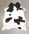 Black and White XX-Large Brazilian Cowhide Rug 8'7