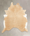 Beige XX-Large Brazilian Cowhide Rug 8'1