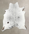 Salt and Pepper Black X-Large Brazilian Cowhide Rug 6'10