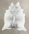 Salt and Pepper Black X-Large Brazilian Cowhide Rug 7'7