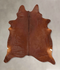 Solid Brown XX-Large Brazilian Cowhide Rug 8'1