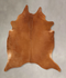 Solid Brown XX-Large Brazilian Cowhide Rug 7'4