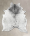 Salt and Pepper Black X-Large Brazilian Cowhide Rug 7'7