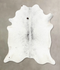 Salt and Pepper Black Large Brazilian Cowhide Rug 6'8