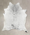 Salt and Pepper Black X-Large Brazilian Cowhide Rug 7'0