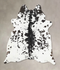Salt and Pepper Black Large Brazilian Cowhide Rug 6'7