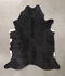 Solid Black X-Large Brazilian Cowhide Rug 7'5