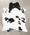Black and White XX-Large Brazilian Cowhide Rug 9'1