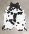 Black and White XX-Large Brazilian Cowhide Rug 7'11