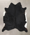 Solid Black X-Large Brazilian Cowhide Rug 6'9