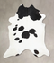 Black and White XX-Large Brazilian Cowhide Rug 8'6