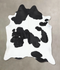 Black and White XX-Large Brazilian Cowhide Rug 8'0