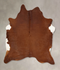 Solid Brown XX-Large Brazilian Cowhide Rug 8'6
