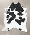 Black and White XX-Large Brazilian Cowhide Rug 8'1