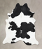 Black and White XX-Large Brazilian Cowhide Rug 8'7