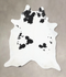 Black and White XX-Large Brazilian Cowhide Rug 8'9