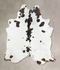 Black and White XX-Large Brazilian Cowhide Rug 8'2
