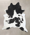 Black and White XX-Large Brazilian Cowhide Rug 8'2