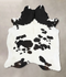 Black and White XX-Large Brazilian Cowhide Rug 8'4