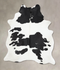 Black and White XX-Large Brazilian Cowhide Rug 8'1