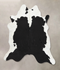 Black and White XX-Large Brazilian Cowhide Rug 7'5