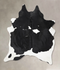 Black and White XX-Large Brazilian Cowhide Rug 8'7
