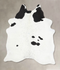 Black and White X-Large Brazilian Cowhide Rug 7'10