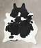 Black and White XX-Large Brazilian Cowhide Rug 8'7