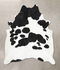 Black and White XX-Large Brazilian Cowhide Rug 8'6