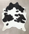 Black and White X-Large Brazilian Cowhide Rug 7'9