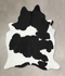 Black and White XX-Large Brazilian Cowhide Rug 8'8