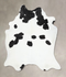 Black and White XX-Large Brazilian Cowhide Rug 8'10