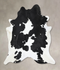Black and White XX-Large Brazilian Cowhide Rug 9'5