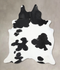 Black and White XX-Large Brazilian Cowhide Rug 8'2