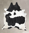 Black and White XX-Large Brazilian Cowhide Rug 8'9