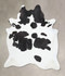 Black and White XX-Large Brazilian Cowhide Rug 8'0