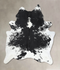 Black and White XX-Large Brazilian Cowhide Rug 8'7