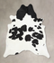 Black and White XX-Large Brazilian Cowhide Rug 8'7