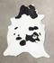 Black and White XX-Large Brazilian Cowhide Rug 8'0