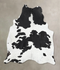 Black and White XX-Large Brazilian Cowhide Rug 7'11