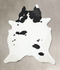 Black and White XX-Large Brazilian Cowhide Rug 8'11