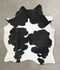 Black and White XX-Large Brazilian Cowhide Rug 8'5