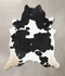 Black and White XX-Large Brazilian Cowhide Rug 7'11