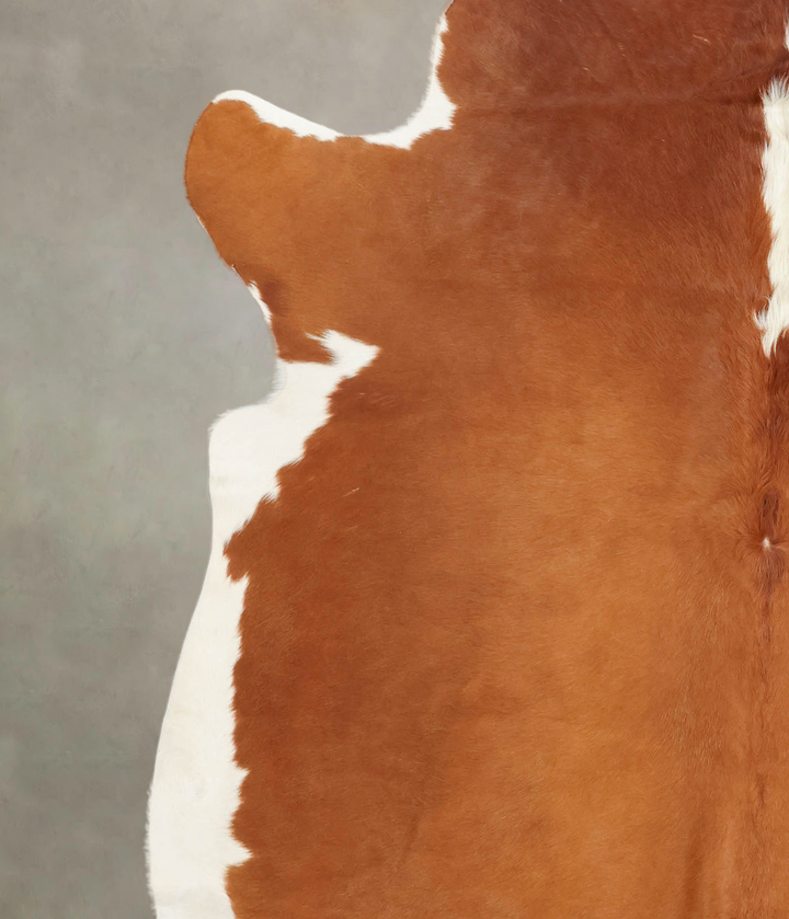 Hereford XX-Large Brazilian Cowhide Rug 7'9"H x 7'4"W #B1407 by Hudson Hides