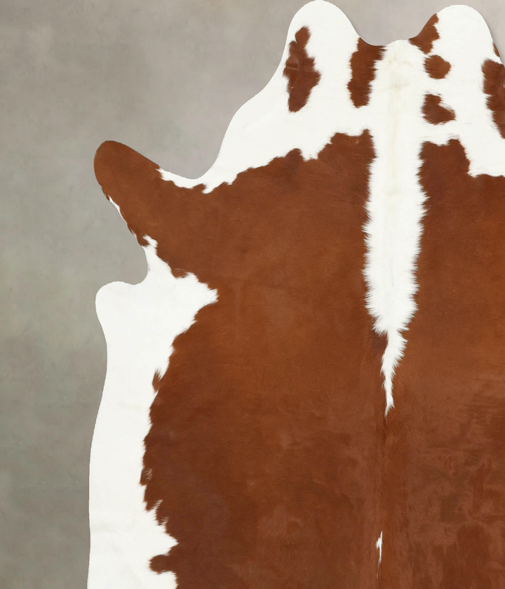 Hereford XX-Large Brazilian Cowhide Rug 7'6"H x 6'10"W #B14198 by Hudson Hides
