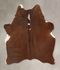 Brown and White Regular Large Brazilian Cowhide Rug 5'10