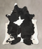 Black and White X-Large Brazilian Cowhide Rug 7'6