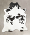 Black and White X-Large Brazilian Cowhide Rug 7'6