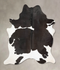 Black and White XX-Large Brazilian Cowhide Rug 8'1