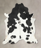 Black and White XX-Large Brazilian Cowhide Rug 7'11